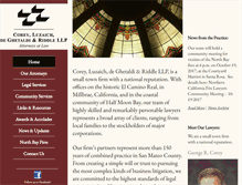 Tablet Screenshot of coreylaw.com
